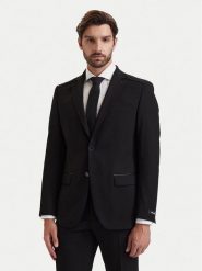 KARL LAGERFELD Marynarka 155612 564008 Czarny Modern Fit. Czarne garnitury męskie KARL LAGERFELD, m, bez wzorów, z bawełny. Za 1,639.00 zł.
