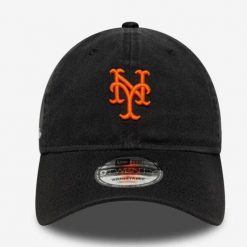 Czapka New Era 920 Prana z Napisem NEY MET Czarna. Czarne czapki męskie New Era, bez wzorów. Za 156.51 zł.