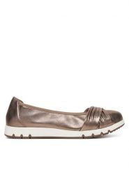 Caprice Baleriny 9-22118-44 Beżowy. Brązowe balerinki damskie Caprice, bez wzorów, ze skóry, bez obcasa, bez zapięcia. Za 226.99 zł.