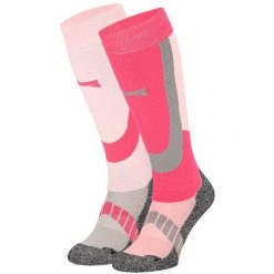 Skarpety narciarskie Xtreme, 2 par, Multi Różowy. Czerwone skarpetki damskie XTREME SOCKSWEAR, bez wzorów. Za 151.99 zł.