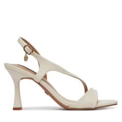 Sandały Nine West. Brązowe sandały damskie Nine West, bez wzorów, bez obcasa, na szpilce, bez zapięcia. Za 229.99 zł.