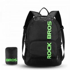 Plecak rowerowy sportowy składany Rockbros H10-BK. Czarne plecaki męskie ROCKBROS, bez wzorów, z materiału, sportowe. Za 49.00 zł.
