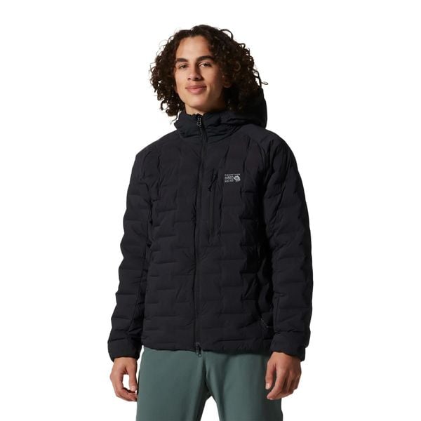 Kurtka z kapturem Mountain Hardwear Stretchdown. Czarne kurtki męskie MOUNTAIN HARDWEAR, xl, bez wzorów, z materiału, z kapturem. Za 1,332.00 zł.