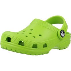 Sandały CROCS CLASSIC CLOG T Zielony. Zielone sandały męskie Crocs, bez wzorów, z materiału, bez zapięcia. Za 171.99 zł.