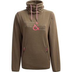 Bluza damska BLD605 - khaki - Outhorn. Brązowe bluzy damskie Outhorn, bez wzorów, z materiału, bez ramiączek, bez kaptura. W wyprzedaży za 39.99 zł.