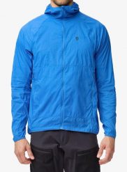 Kurtka przeciwwiatrowa Fjallraven Keb Latt Wind Jacket. Niebieskie kurtki męskie Fjällräven, l, bez wzorów, z materiału, bez kaptura. Za 667.69 zł.