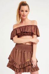 Top TWINSET U&B. Topy damskie Twinset U&B, m, bez wzorów, bez kołnierzyka, bez ramiączek. W wyprzedaży za 181.17 zł.