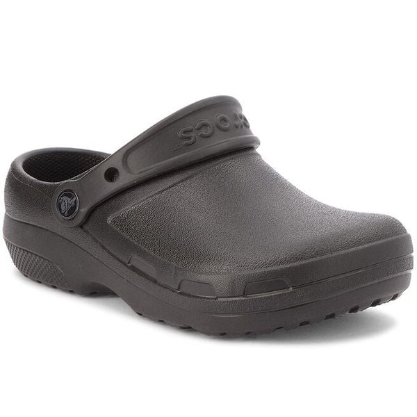 Klapki Crocs. Czarne klapki damskie Crocs, bez wzorów, bez zapięcia. Za 239.99 zł.