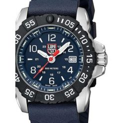 Zegarek męski Luminox XS.3253.CB, Quartz, 45mm, 20ATM. Szare zegarki męskie Luminox, bez wzorów, z materiału, ze stali. Za 2,530.85 zł.