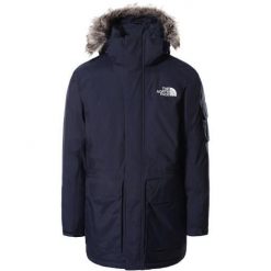 Kurtka turystyczna zimowa męska The North Face M Recycled Mcmurdo Parka. Niebieskie parki męskie The North Face, na zimę, m, bez wzorów, sportowe, bez kołnierzyka, bez kaptura. Za 1,807.00 zł.