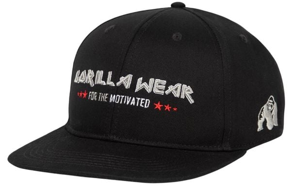 Wayne Snapback Czapka - Czarny. Czarne czapki damskie GORILLA WEAR, bez wzorów, z bawełny. Za 141.55 zł.