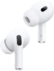 Słuchawki Apple Apple AirPods Pro (2. generacji) z etui ładującym MagSafe (USB-C) - Białe. Białe słuchawki dokanałowe Apple. Za 799.00 zł.