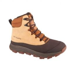 Buty trekkingowe męskie Columbia Expeditionist Shield. Brązowe trekkingi męskie Columbia, z materiału, za kostkę, bez zapięcia. Za 509.99 zł.