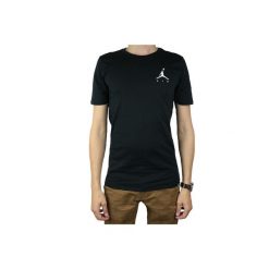 Koszulka sportowa męska Nike Air Jordan Jumpman Embroidered Tee. Czarne koszulki sportowe męskie Nike, l, bez wzorów, bez ramiączek. Za 223.00 zł.