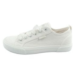 Buty Lee Cooper LCW-25-02-3280L trampki białe. Białe trampki i tenisówki damskie bez wzorów, z gumy, bez zapięcia. Za 261.27 zł.