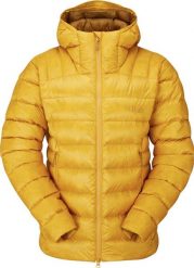 Kurtka puchowa damska Rab Electron Pro Jacket - sahara. Kurtki sportowe damskie RAB, bez wzorów, z puchu, bez ramiączek, bez kaptura. Za 1,215.51 zł.