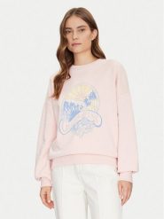 Guess Bluza W5GQ16 K68I4 Różowy Regular Fit. Czerwone bluzy damskie Guess, s, z aplikacjami, z bawełny, bez ramiączek, bez kaptura. Za 199.99 zł.