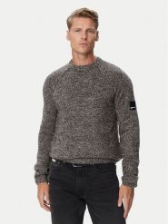 Karl Lagerfeld Jeans Sweter B4M18021 Szary Regular Fit. Szare swetry męskie Karl Lagerfeld Jeans, l, bez wzorów, z jeansu, bez kołnierzyka, bez ramiączek. Za 549.99 zł.
