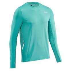 Koszulka sportowa z długim rękawem CEP męska. Niebieskie koszulki sportowe męskie CEP, m, bez wzorów, bez ramiączek, do biegania. Za 209.00 zł.