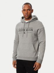 Calvin Klein Jeans Bluza LV04RH238G Szary ciemny Regular Fit. Szare bluzy męskie Calvin Klein Jeans, m, bez wzorów, z bawełny, bez ramiączek, bez kaptura. Za 369.99 zł.