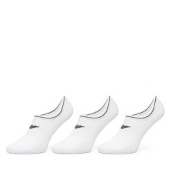 Stopki EA7 Emporio Armani. Białe skarpetki damskie EA7 Emporio Armani, bez wzorów. Za 129.99 zł.
