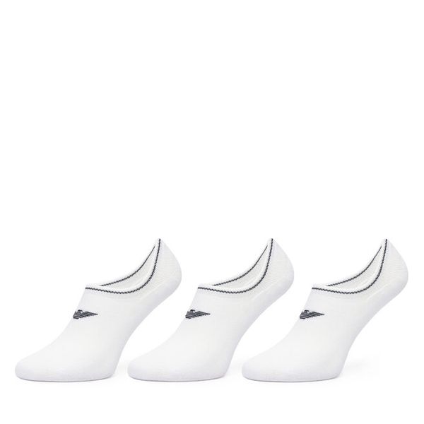 Stopki EA7 Emporio Armani. Białe skarpetki damskie EA7 Emporio Armani, bez wzorów. Za 129.99 zł.