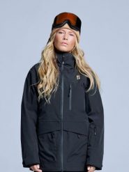 Kurtka narciarska - Damska - Hardshell - Freeride 3L - Czarna. Czarne kurtki sportowe damskie POEDERBAAS, na zimę, l, bez wzorów, z hardshellu, bez ramiączek, z kapturem, narciarskie. Za 1,371.22 zł.