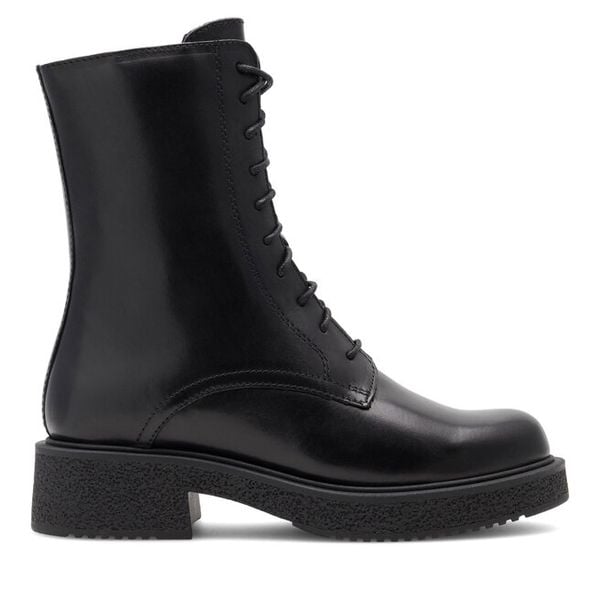 Trapery GINO ROSSI. Czarne trapery damskie Gino Rossi, bez zapięcia. Za 299.99 zł.