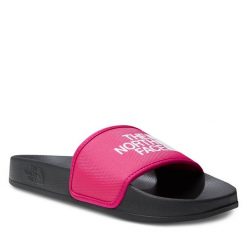 Klapki The North Face. Czerwone klapki damskie The North Face, bez wzorów, bez obcasa, bez zapięcia. Za 139.99 zł.