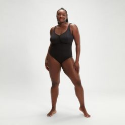 Strój kąpielowy jednoczęściowy damski na basen Speedo Aquanite. Czarne stroje kąpielowe damskie Speedo, m, bez wzorów. Za 540.06 zł.