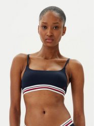 Tommy Hilfiger Góra od bikini UW0UW05806 Granatowy. Niebieskie bikini Tommy Hilfiger, bez wzorów, z syntetyku. Za 129.99 zł.