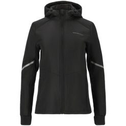 Damska wodoodporna kurtka z kapturem Endurance Princey. Czarne kurtki sportowe damskie Endurance, l, bez wzorów, z materiału, bez ramiączek, z kapturem, do biegania. Za 387.00 zł.