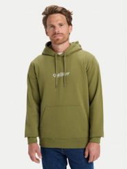 Quiksilver Bluza EQYFT05136 Khaki Regular Fit. Brązowe bluzy męskie Quiksilver, l, bez wzorów, z bawełny, bez ramiączek, bez kaptura. Za 229.99 zł.