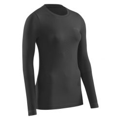 Koszulka sportowa z długim rękawem CEP Cold Weather Base damska. Czarne koszulki sportowe damskie CEP, m, bez wzorów, bez ramiączek, trekkingowe. Za 209.00 zł.