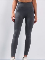 Legginsy sportowe z ozdobnymi przeszyciami - szary. Szare legginsy damskie Sinsay, bez wzorów. Za 39.99 zł.