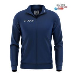 Givova Polarfleece Sport Sweater unisex - ciepłe i oddychające. Niebieskie bluzy męskie Givova, bez wzorów, sportowe, bez ramiączek, bez kaptura. Za 94.54 zł.