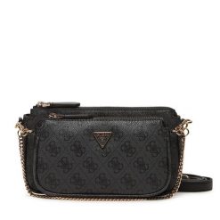 Torebka Guess. Szare listonoszki damskie Guess, z aplikacjami, bez dodatków. Za 439.99 zł.
