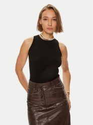 Weekend Max Mara Top Olimpo 2425366021 Czarny Slim Fit. Czarne topy damskie Weekend Max Mara, xs, bez wzorów, z syntetyku, bez kołnierzyka, bez ramiączek. Za 339.99 zł.