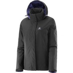 Salomon kurtka narciarska Elemental Insulated Jkt W Black S. Czarne kurtki sportowe damskie Salomon, na zimę, s, bez wzorów, bez ramiączek, bez kaptura, narciarskie. W wyprzedaży za 340.00 zł.