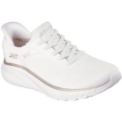 Buty sportowe damskie Skechers Bobs Squad Chaos C. Białe obuwie sportowe damskie Skechers, bez wzorów, bez zapięcia, na fitness i siłownię. Za 490.00 zł.