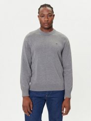 Calvin Klein Jeans Sweter LV04RC309G Szary Regular Fit. Szare swetry męskie Calvin Klein Jeans, m, bez wzorów, z bawełny, bez kołnierzyka, bez ramiączek. Za 329.99 zł.
