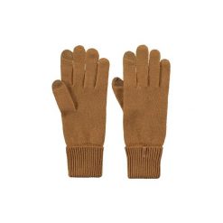 Rękawice damskie Barts Soft Touch. Brązowe rękawiczki damskie Barts, bez wzorów. Za 144.00 zł.