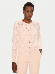 Marciano Guess Kardigan 5RGR22 5857Z Różowy Regular Fit. Czerwone kardigany damskie Marciano Guess, s, z aplikacjami, z syntetyku, bez kołnierzyka. Za 509.99 zł.