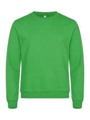 Clique Miami Roundneck – unisexowy sweter z bawełny i poliestru z recyklingu. Zielone swetry męskie CLIQUE, l, bez wzorów, z bawełny, bez kołnierzyka, bez ramiączek. Za 158.32 zł.