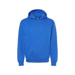 Bluza Z Kapturem Dla Dorosłych Unisex Softstyle Fleece Midweight. Niebieskie bluzy męskie GILDAN, m, bez wzorów, bez ramiączek, z kapturem. Za 78.99 zł.