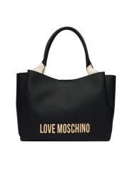 LOVE MOSCHINO Torebka JC4107PP1PKD0000 Czarny. Czarne shopperki damskie Love Moschino, bez wzorów, ze skóry, bez dodatków. Za 1,059.00 zł.