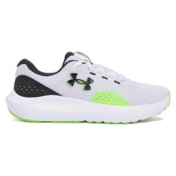 Buty Męskie Do Biegania Under Armour Surge 4 Obuwie Sportowe. Białe buty sportowe męskie Under Armour, bez wzorów, bez zapięcia, do biegania. Za 199.99 zł.