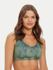 Chantelle Biustonosz top Soft Stretch C11D10 Zielony. Zielone biustonosze Chantelle, s, bez wzorów, z syntetyku, bez kołnierzyka, bez ramiączek. Za 129.99 zł.