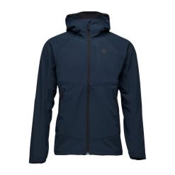 Kurtka softshell męska Black Diamond Element Hoody. Niebieskie kurtki sportowe męskie Black Diamond, m, bez wzorów, z softshellu, bez kaptura, trekkingowe. Za 584.99 zł.