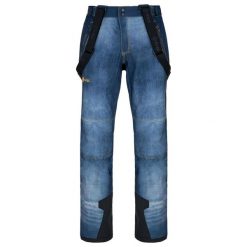 Męskie softshellowe spodnie narciarskie Kilpi JEANSO-M. Niebieskie spodnie sportowe męskie Kilpi, l, bez wzorów, narciarskie. Za 422.05 zł.
